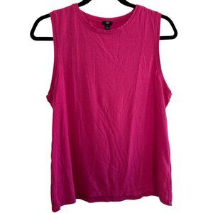 JCrew 365 Magenta Pink Sleeveless Casual Comfortable Top - Large